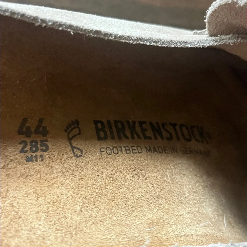 Birkenstock Suede Penny Loafers in Taupe - Picture 7 of 8